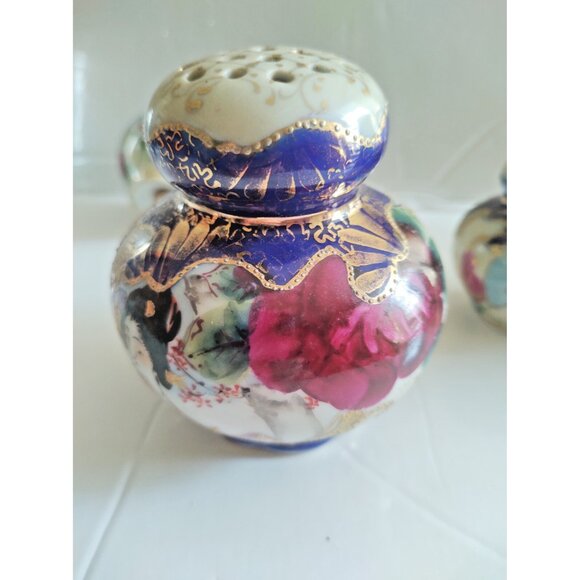 Rare Handpainted Japanese GEISHA Salt & Pepper & Sugar Shaker Set - Picture 7 of 16